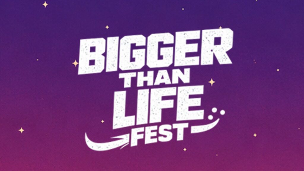 Bigger Than Life Fest promotional banner featuring Kevin Gates, with vibrant colors and imagery related to Hip-Hop and Rap music.