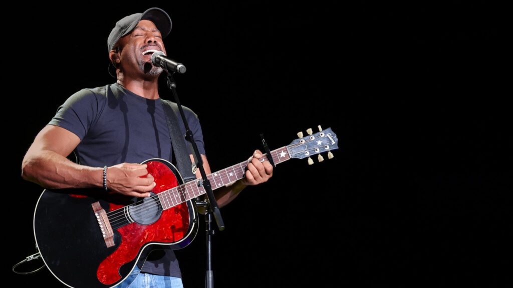 Darius Rucker performing on stage at the Starlight Theatre during the Songs Of Summer Tour 2026.