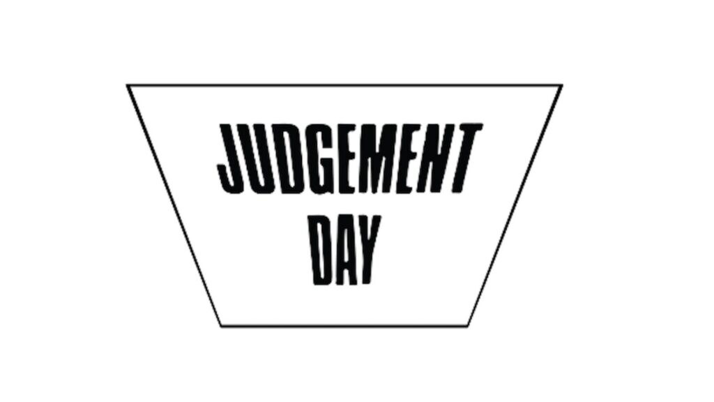 Poster for Judgement Day - Jungle Law comedy show at Uptown Theater featuring jungle-themed graphics.